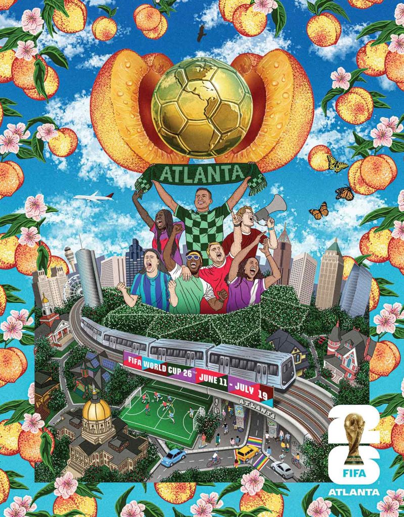Atlanta official host city poster for the FIFA World Cup 2026