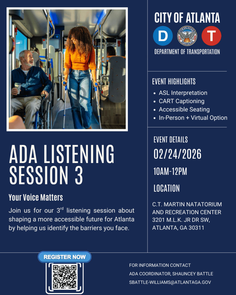 Building a More Accessible Atlanta: Join the Next ADA Listening Session ...